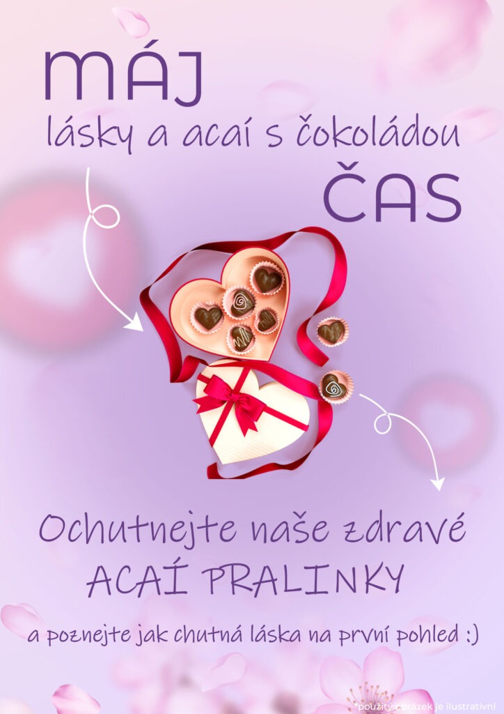 čokoládové pralinky s acai